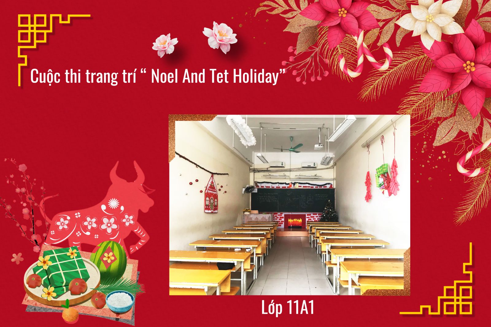 Phần thi trang trí lớp 11A1 - Giải Nhất Khối 11